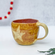 Load image into Gallery viewer, Yellow Mug with Star and Heart