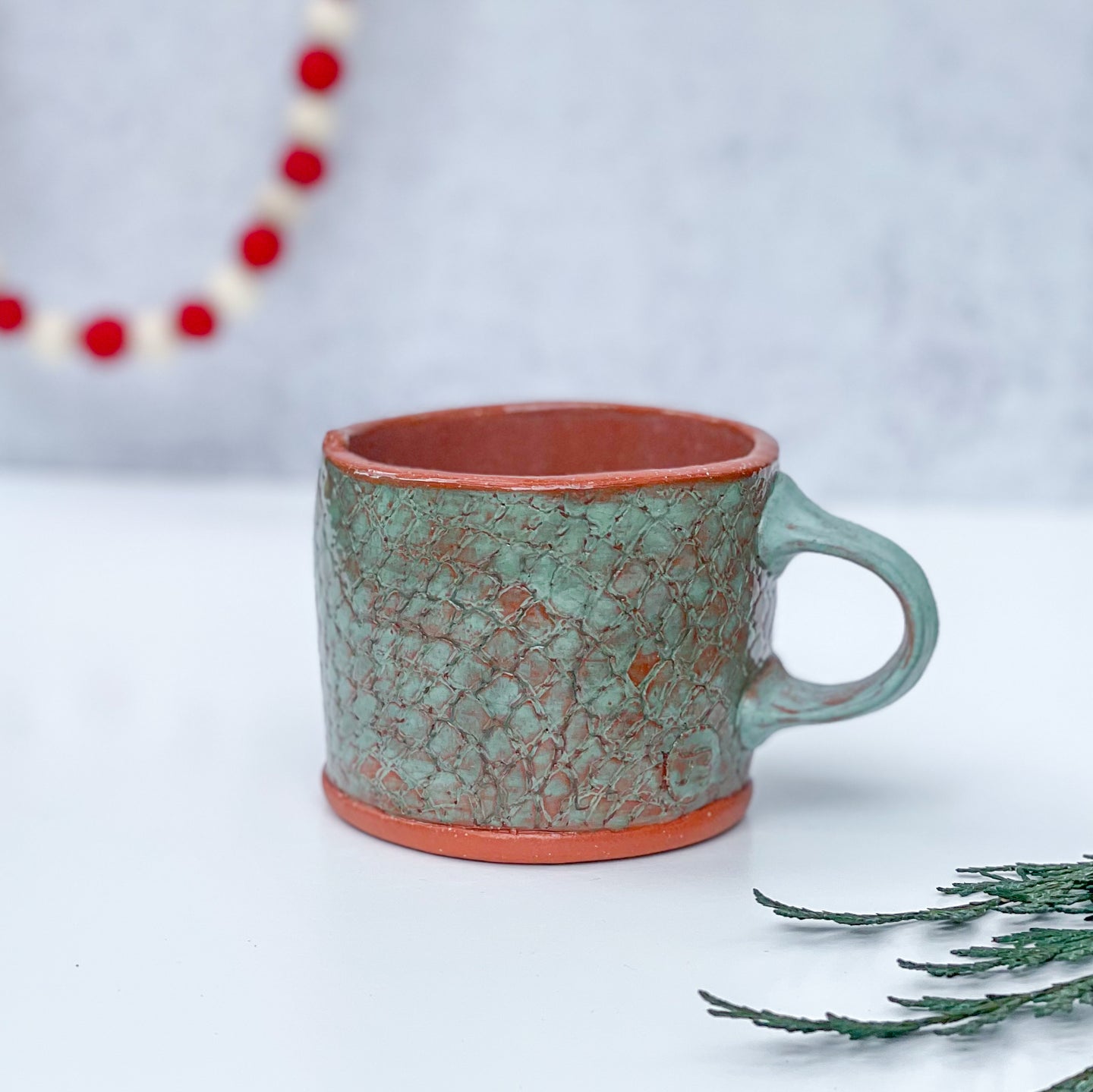 Small Mug with scaley texture