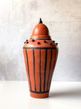 Load image into Gallery viewer, Urn with Stripes and Beads