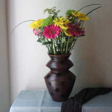 Load image into Gallery viewer, Polka Dot Zigzag Vase