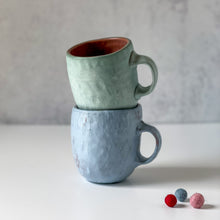 Load image into Gallery viewer, Minimalist Pinched Mug in Light Sky Blue