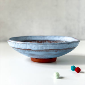 Oval Serving Dish in Light Sky Blue