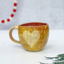 Load image into Gallery viewer, Yellow Mug with Star and Heart