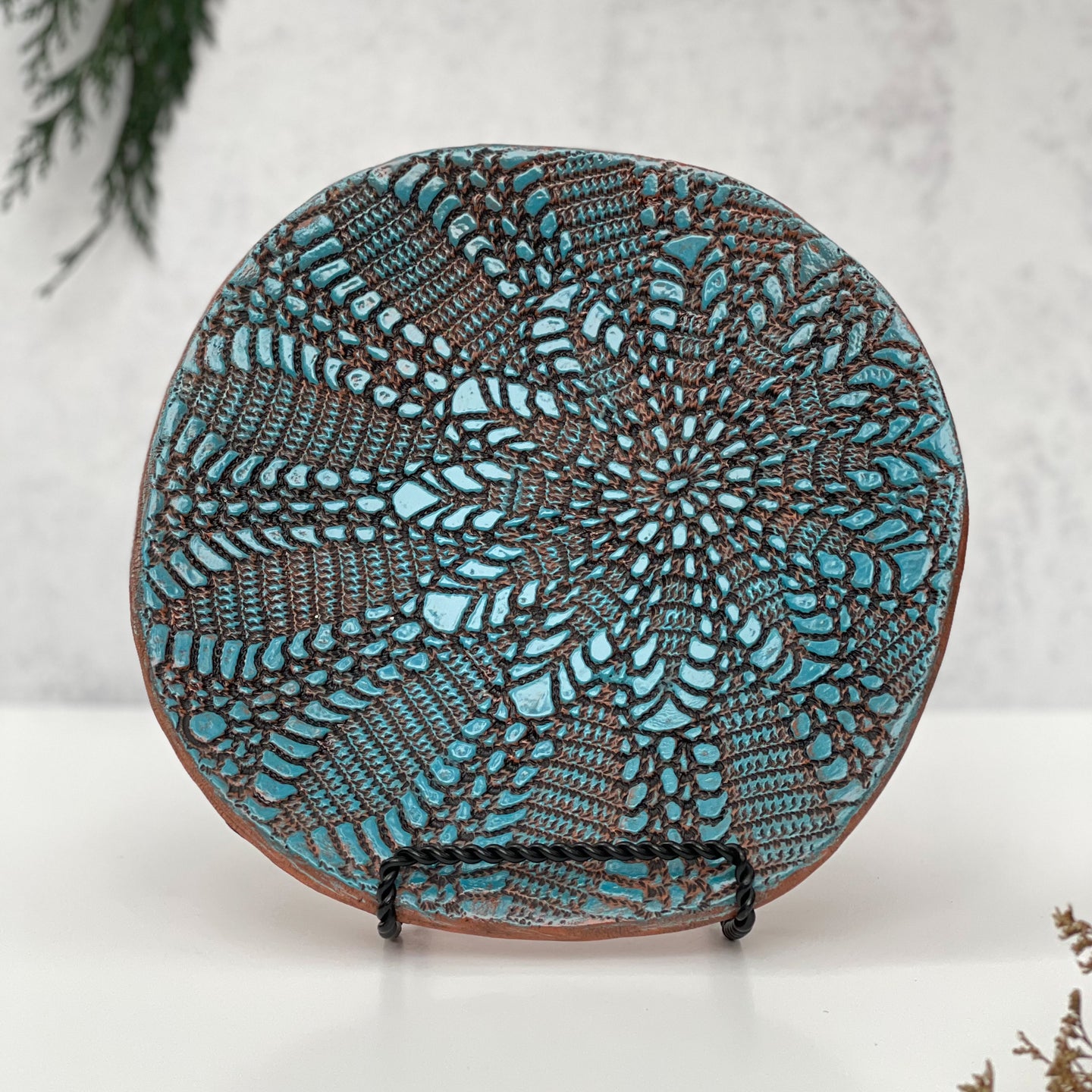 Medium Burst Platter- Turquoise