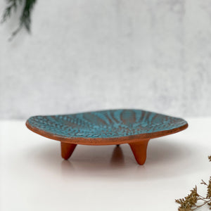 Platter, Medium Burst in Turquoise