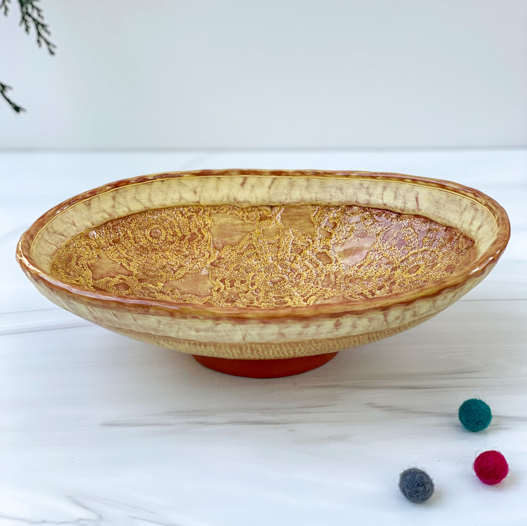 Oval Serving Dish in Limoncello