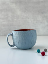 Load image into Gallery viewer, Minimalist Pinched Mug in Light Sky Blue