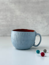 Load image into Gallery viewer, Minimalist Pinched Mug in Light Sky Blue