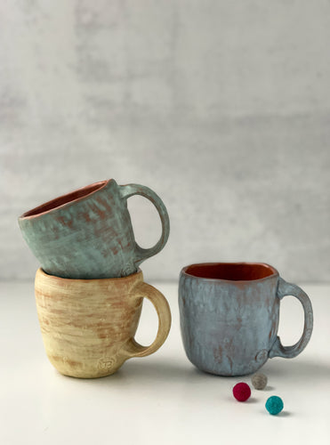 Small Minimalist Pinched Mugs