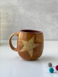 Lightning Bolt and Star Mug in Limoncello