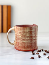 Load image into Gallery viewer, Mug with wavy lines pattern in Limoncello