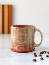 Load image into Gallery viewer, Mug with wavy lines pattern in Limoncello