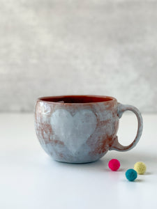 Mug with Star and Heart in Light Sky Blue 2