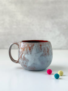 Mug with Star and Heart in Light Sky Blue