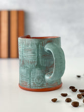 Load image into Gallery viewer, Mug with stamped pattern