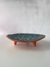 Load image into Gallery viewer, Small Turquoise Spirograph Platter