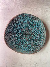 Load image into Gallery viewer, Large Embossed Turquoise Platter