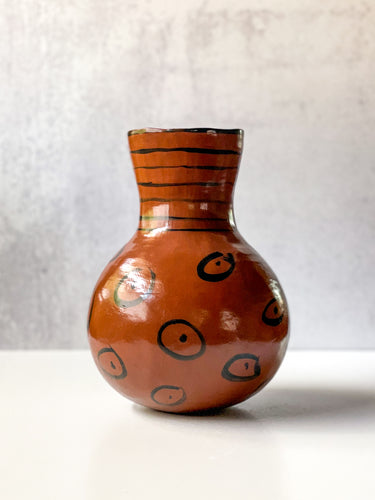 Vase with circles and dots