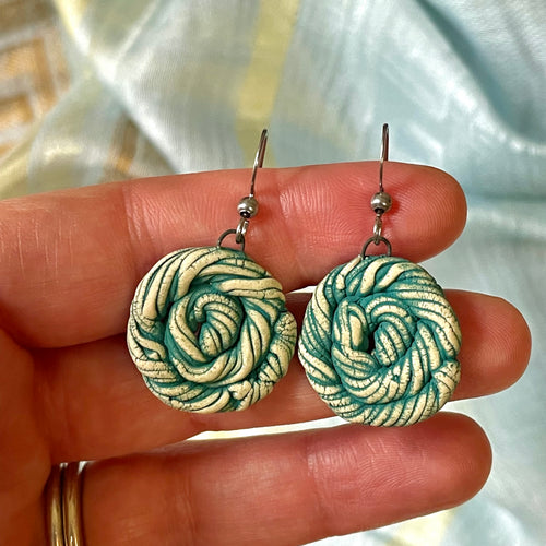Angel Hair Spiral Dangles