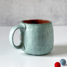 Load image into Gallery viewer, Minimalist Pinched Mug in Light Sea Green