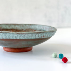 Oval Serving Dish in Teal