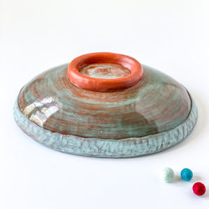 Oval Serving Dish in Teal