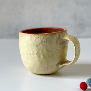 Minimalist Pinched Mug in Light Limoncello