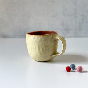 Minimalist Pinched Mug in Light Limoncello