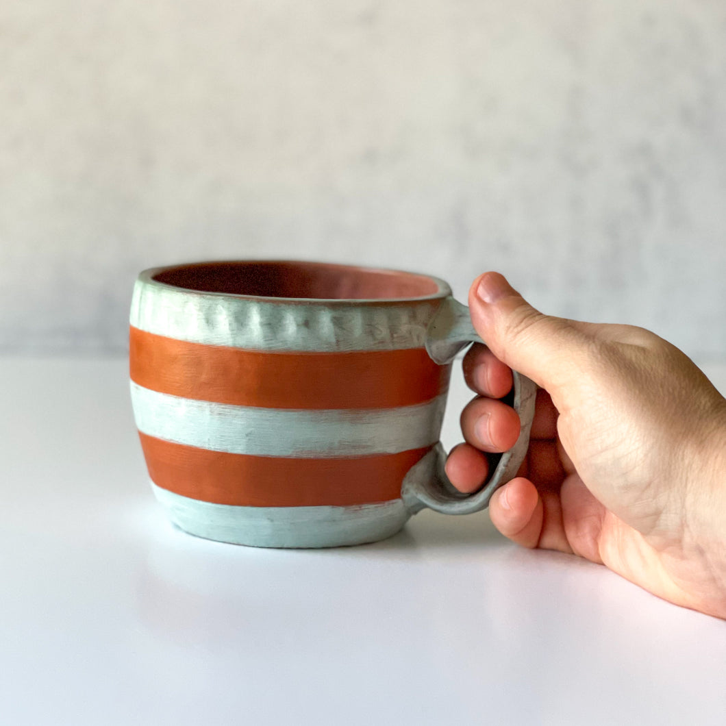 Large Striped Mug