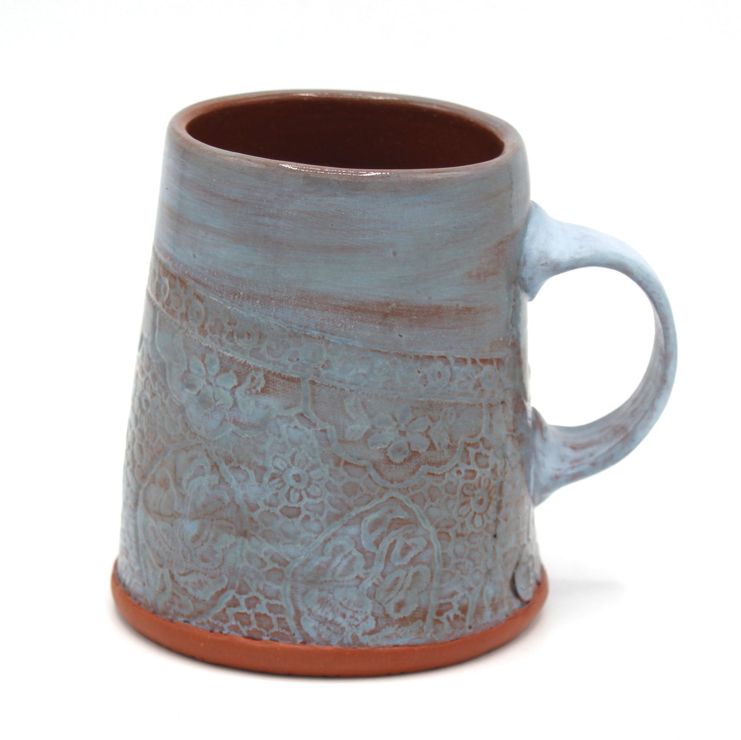 Mug with Two Finger Handle in Dark Slate Blue