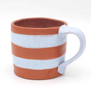 Mug with Light Blue Stripes