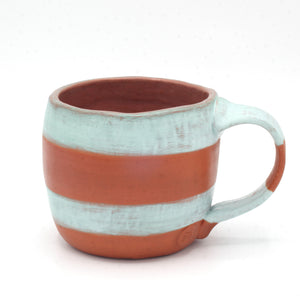 Mug with Light Teal Stripes