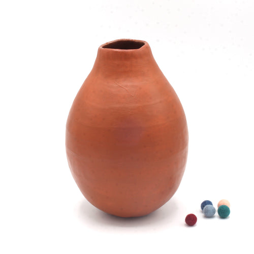 Bulbous Earthenware Vase