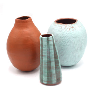 Bulbous Earthenware Vase